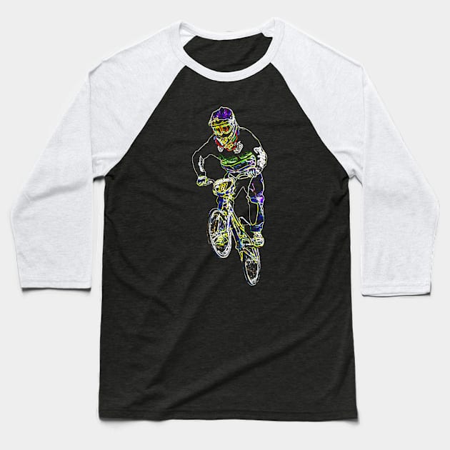 bmx Baseball T-Shirt by rickylabellevie